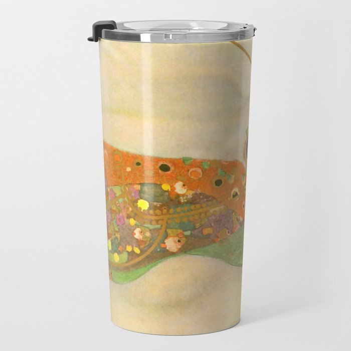 Gustav Klimt "Water Serpents" Travel Mug Gallery Image 3