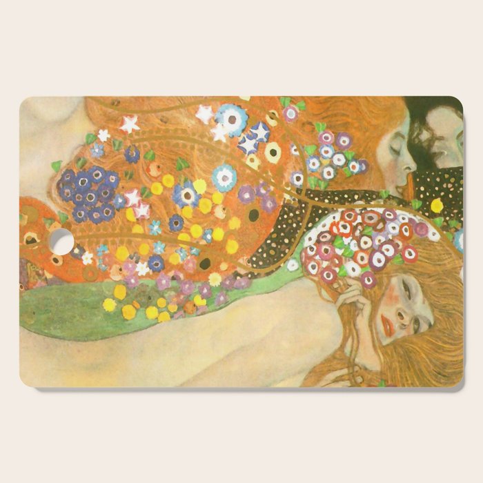 Gustav Klimt "Water Serpents" Cutting Board Gallery Image 1
