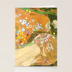 Gustav Klimt "Water Serpents" Stationery Card Gallery Image 2
