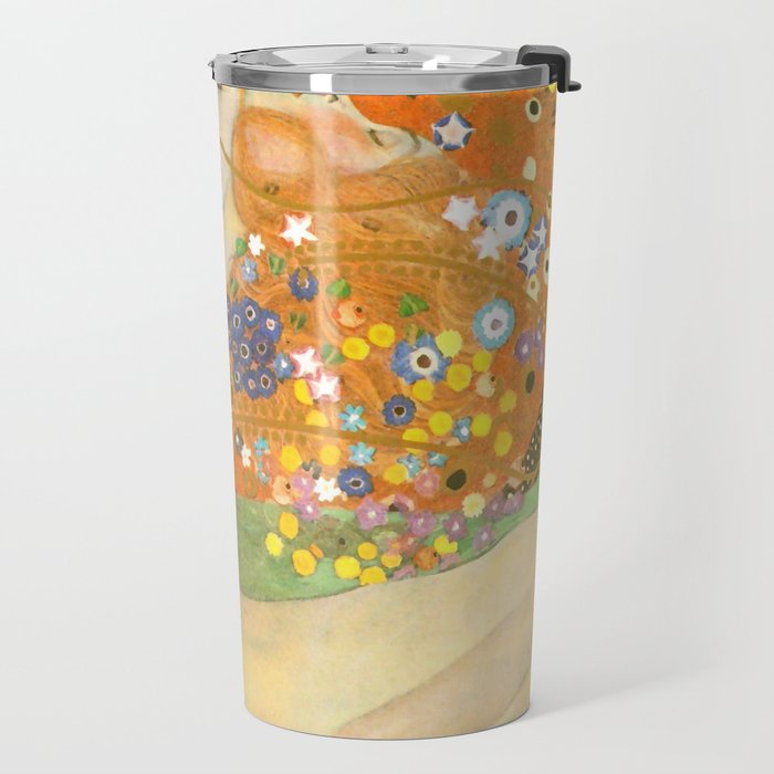 Gustav Klimt "Water Serpents" Travel Mug Gallery Image 2