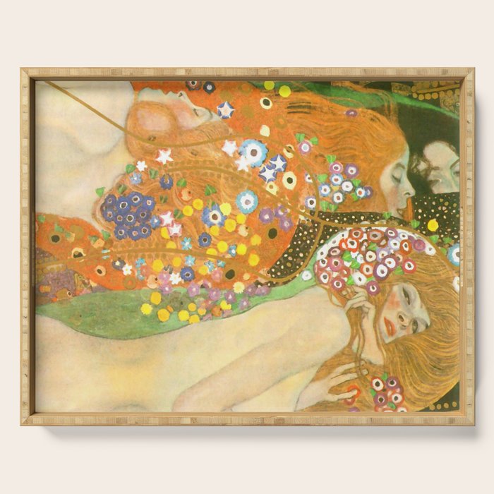 Gustav Klimt "Water Serpents" Serving Tray Gallery Image 1