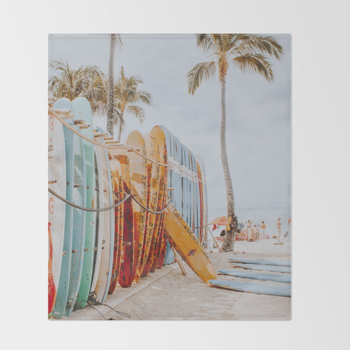 lets surf xcv Throw Blanket Gallery Image 2