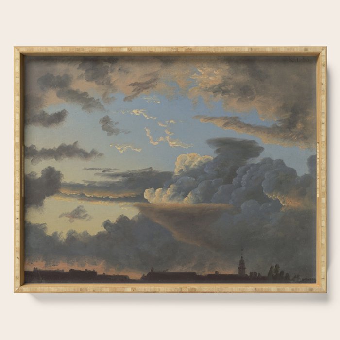 "Cloud Study" by Knud Baade, 1838 Serving Tray Gallery Image 1