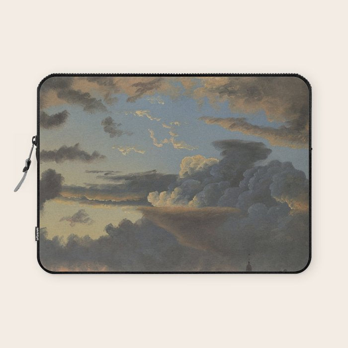 "Cloud Study" by Knud Baade, 1838 Laptop Sleeve Gallery Image 1