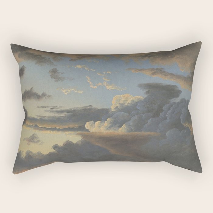 "Cloud Study" by Knud Baade, 1838 Rectangular Pillow Gallery Image 1