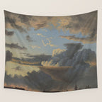 "Cloud Study" by Knud Baade, 1838 Wall Tapestry Gallery Image 4