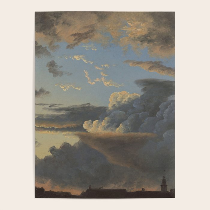 "Cloud Study" by Knud Baade, 1838 Poster Gallery Image 4