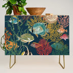coral reef deep silence Credenza Gallery Image 1