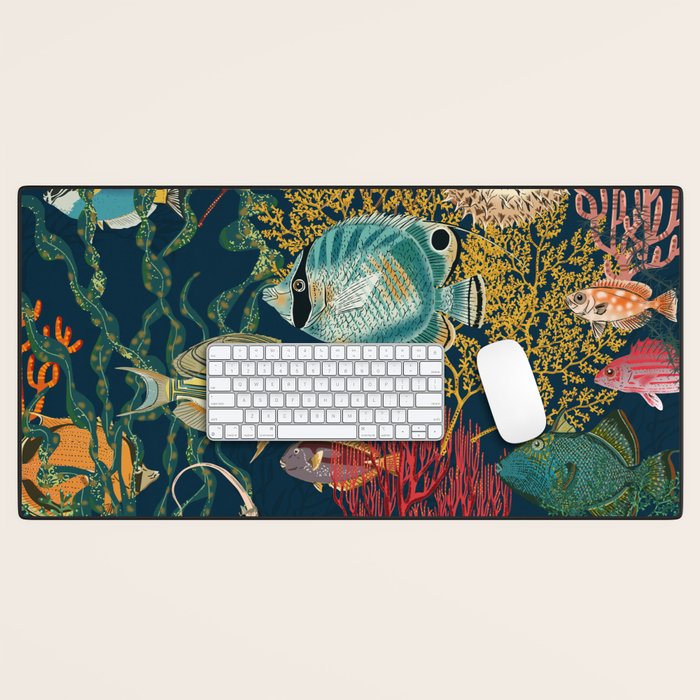 coral reef deep silence Desk Mat Gallery Image 1