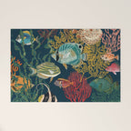 coral reef deep silence Welcome Mat Gallery Image 1