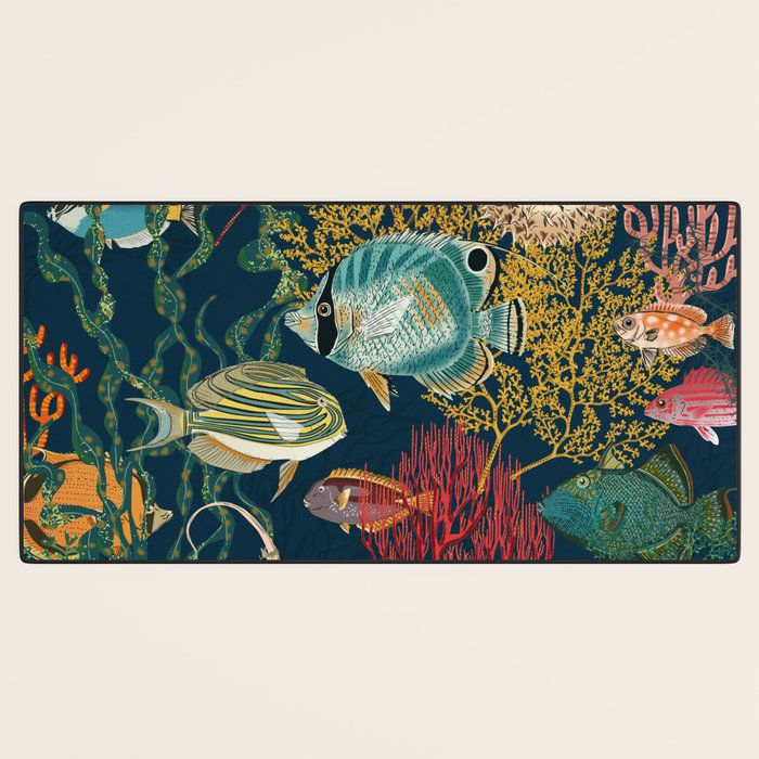 coral reef deep silence Desk Mat Gallery Image 3