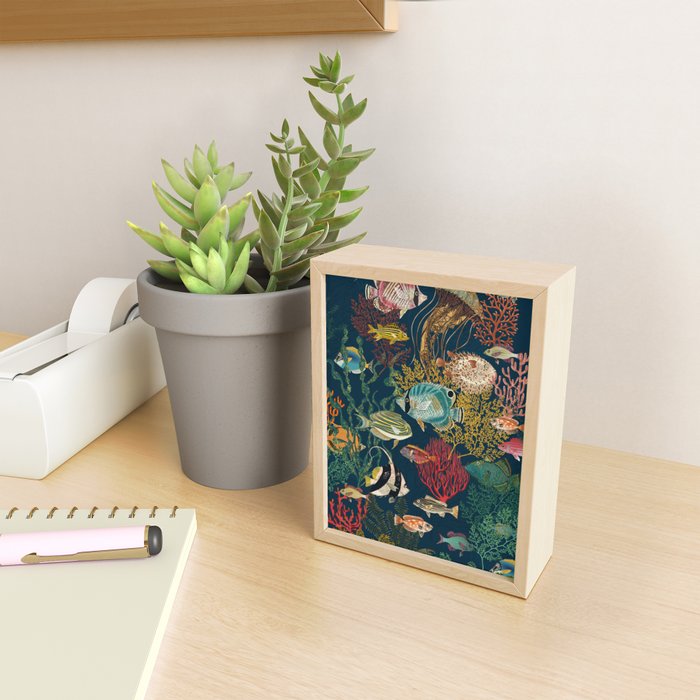 coral reef deep silence Mini Art Print Gallery Image 2