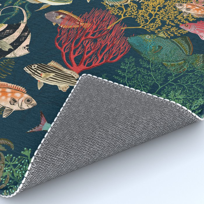 coral reef deep silence Rug Gallery Image 4