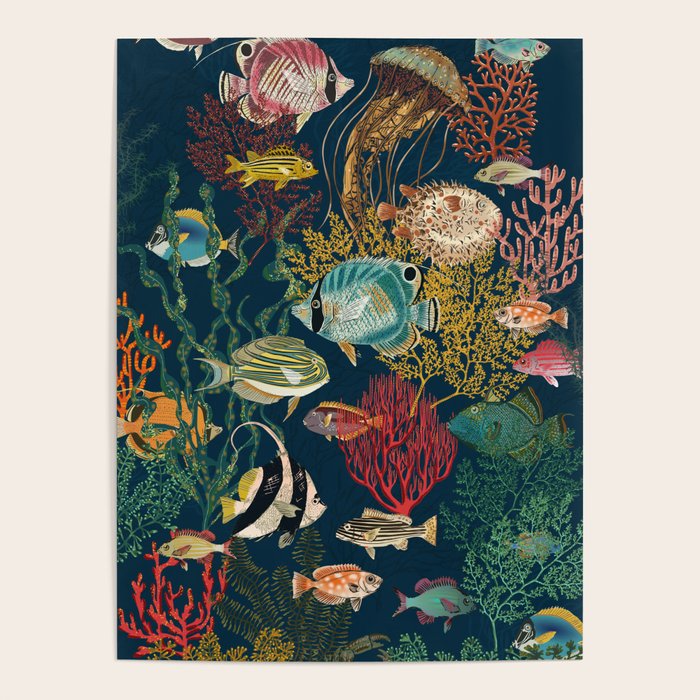 coral reef deep silence Poster Gallery Image 1