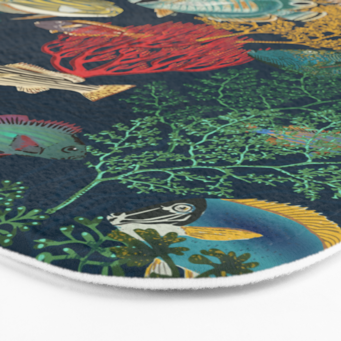 coral reef deep silence Bath Mat Gallery Image 3