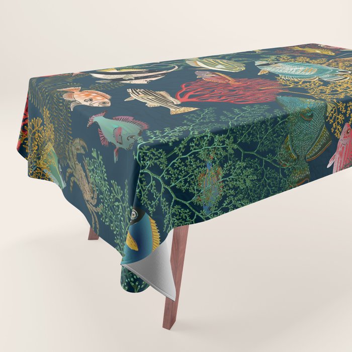 coral reef deep silence Tablecloth Gallery Image 1