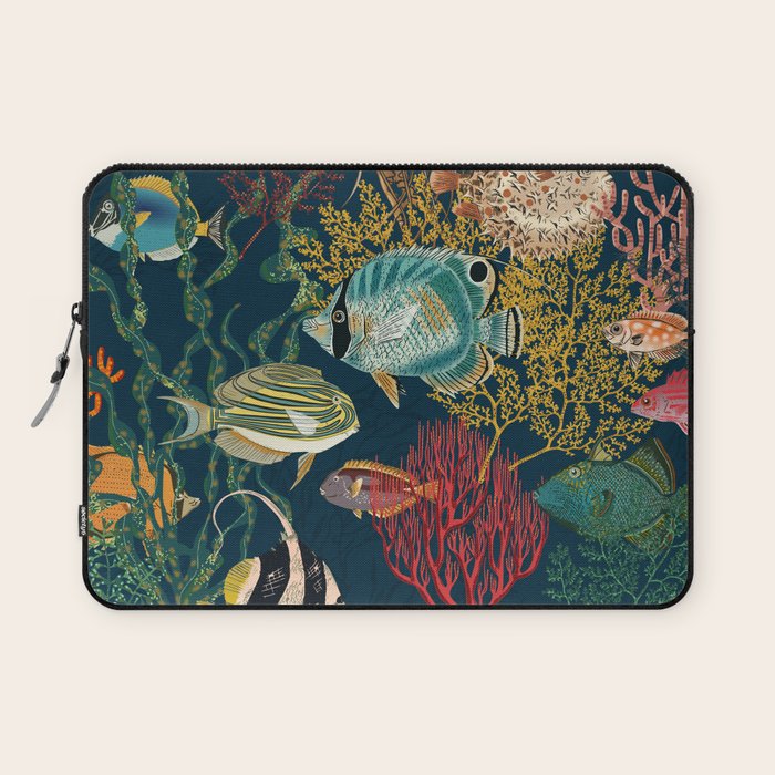 coral reef deep silence Laptop Sleeve Gallery Image 1