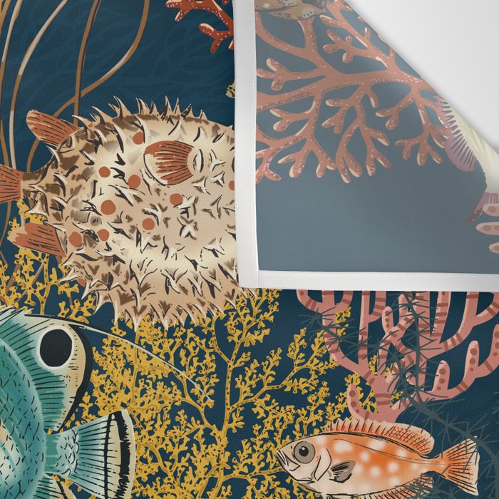 coral reef deep silence Wall Tapestry Gallery Image 3