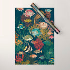 coral reef deep silence Wrapping Paper Gallery Image 1
