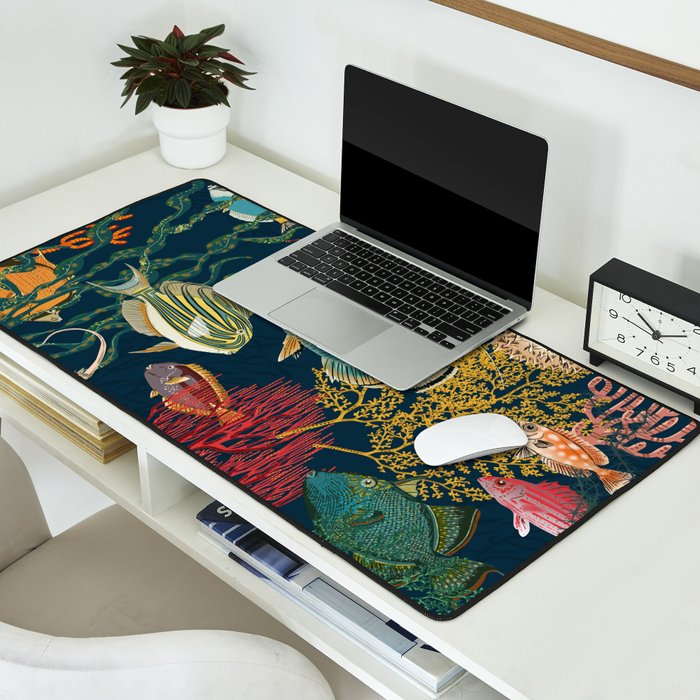 coral reef deep silence Desk Mat Gallery Image 2