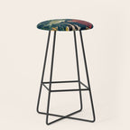 coral reef deep silence Stool Gallery Image 1