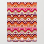 Psychedelic Eye Melt - Pink & Bronze Poster Gallery Image 4