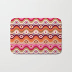 Psychedelic Eye Melt - Pink & Bronze Bath Mat Gallery Image 1