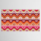 Psychedelic Eye Melt - Pink & Bronze Tablecloth Gallery Image 2