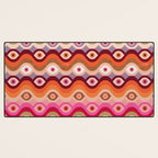 Psychedelic Eye Melt - Pink & Bronze Desk Mat Gallery Image 3