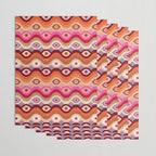 Psychedelic Eye Melt - Pink & Bronze Wrapping Paper Gallery Image 3