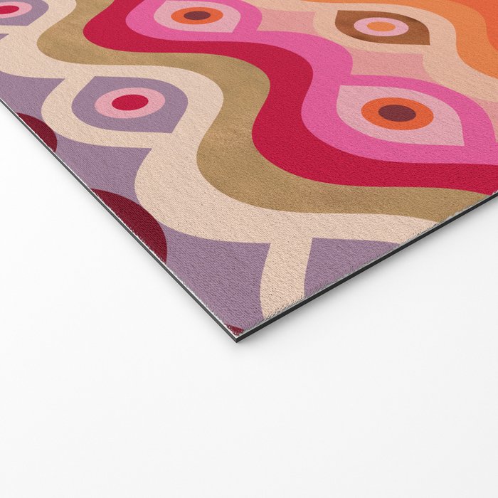 Psychedelic Eye Melt - Pink & Bronze Welcome Mat Gallery Image 2