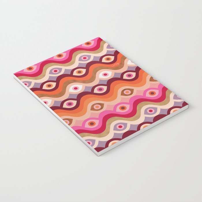 Psychedelic Eye Melt - Pink & Bronze Notebook Gallery Image 3