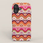 Psychedelic Eye Melt - Pink & Bronze iPhone Case Gallery Image 1