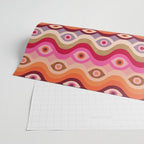 Psychedelic Eye Melt - Pink & Bronze Wrapping Paper Gallery Image 2