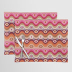 Psychedelic Eye Melt - Pink & Bronze Placemat Gallery Image 1