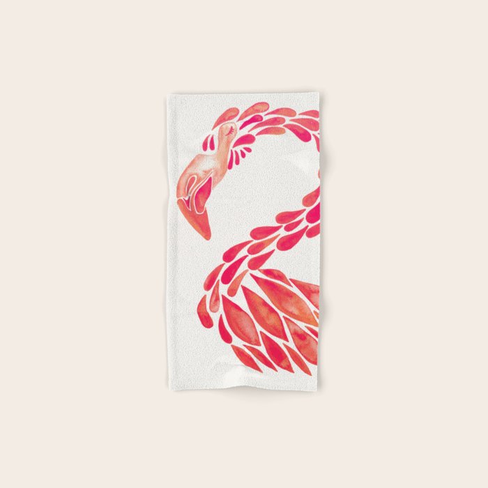 Miami Flamingo - Pink OmbrÃ© Bath Towel Gallery Image 1