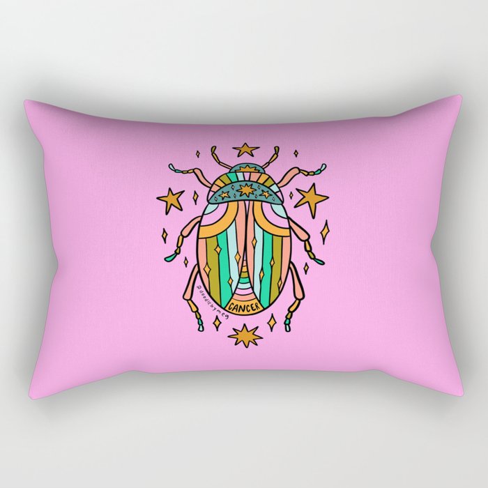 Cancer Beetle Rectangular Pillow Gallery Image 1