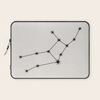 Virgo Zodiac Star Constellation Line Art White Laptop Sleeve Gallery Image 1