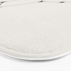 Virgo Zodiac Star Constellation Line Art White Bath Mat Gallery Image 3