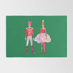 Nutcracker Ballet - Candy Cane Green Rug Gallery Image 2