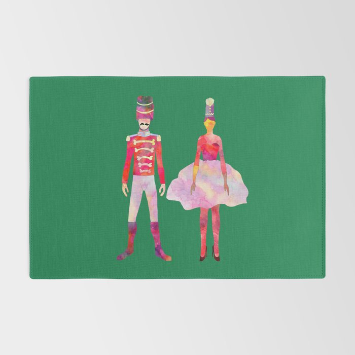 Nutcracker Ballet - Candy Cane Green Rug Gallery Image 2