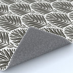 Stamped Palm Fronds Charcoal Rug Gallery Image 4