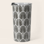 Stamped Palm Fronds Charcoal Travel Mug Gallery Image 3
