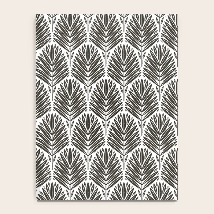 Stamped Palm Fronds Charcoal Notebook Gallery Image 4