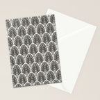 Stamped Palm Fronds Charcoal Stationery Card Gallery Image 2
