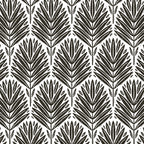 Stamped Palm Fronds Charcoal Coffee Mug Gallery Image 2