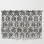 Stamped Palm Fronds Charcoal Wall Hanging Gallery Image 1