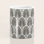 Stamped Palm Fronds Charcoal Coffee Mug Gallery Image 4