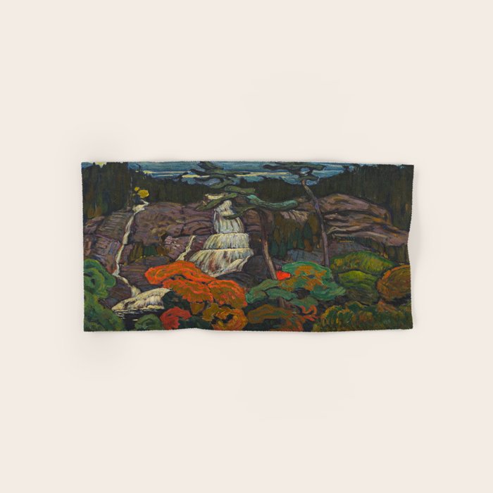 J.E.H. Macdonald Algoma Waterfall, 1920, McMichael Canadian Art Collection Towels Gallery Image 1