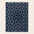 Abstract Geometric Pattern, Navy Blue and Gold Notebook Gallery Image 4